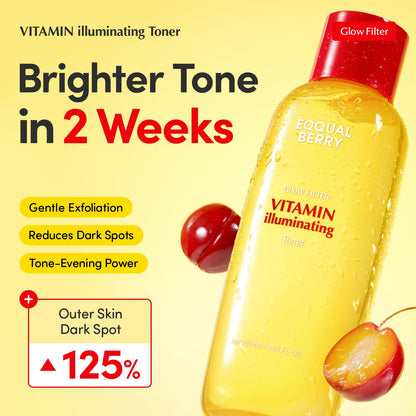 Eqqualberry Vitamin Illuminating Toner - Eqqualberry K-Beauty