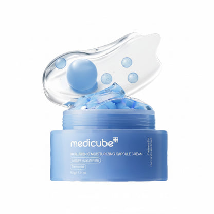 Medicube Hyaluronic Moisturizing Capsule Cream 55g - Korean Hyaluronic Acid Cream K-Beauty