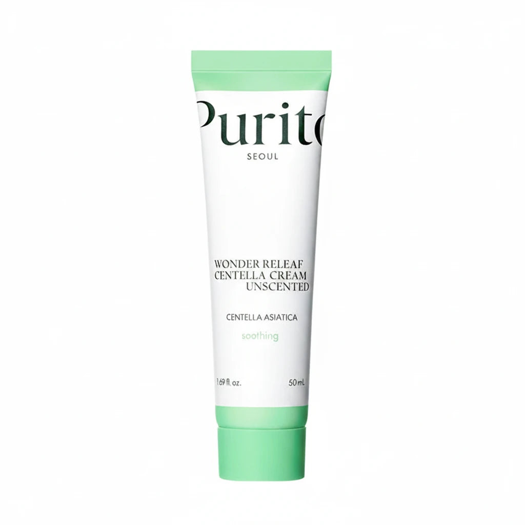 PURITO Wonder Releaf Centella Cream - Korean Centella Calming Repair Cream K-Beauty