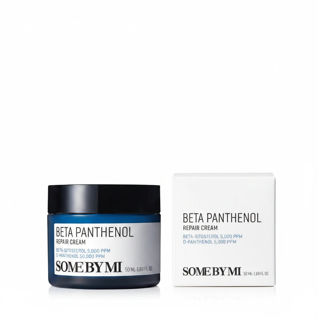 Some By Mi Beta Panthenol Repair Cream - Korean Panthenol Soothing Barrier Cream K-Beauty